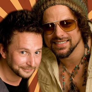 Rusted Root's Michael Glabicki & Dirk Miller performing live music at Dosey Doe in The Woodlands