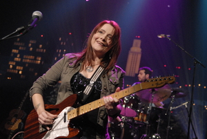 Carolyn Wonderland performing live music at Dosey Doe in The Woodlands
