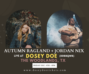 Autumn Ragland + Jordan Nix performing live music at Dosey Doe in The Woodlands