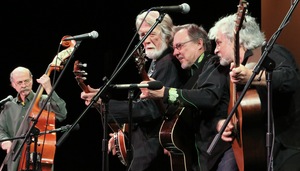 John McEuen and the String Wizards performing live music at Dosey Doe in The Woodlands