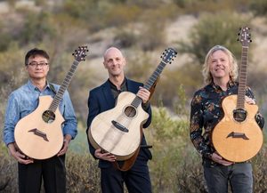 California Guitar Trio with the Montreal Guitar Trio performing live music at Dosey Doe in The Woodlands