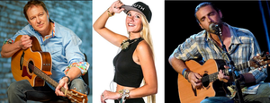 Tim Nichols, Julia Cole & Clint Daniels "In The Round" performing live music at Dosey Doe in The Woodlands