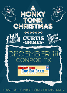 Ian Flanigan (VOICE Semi Finalist), Curtis Grimes & David Adam Byrnes "Holiday Tour" - In The Round performing live music at Dosey Doe in The Woodlands