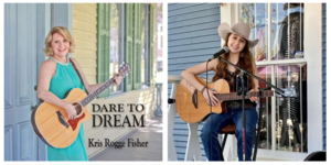 Kris Rogge Fisher & Maggie-Reese Blythe - Wednesday Singer-Songwriter "Pass The Boot" performing live music at Dosey Doe in The Woodlands